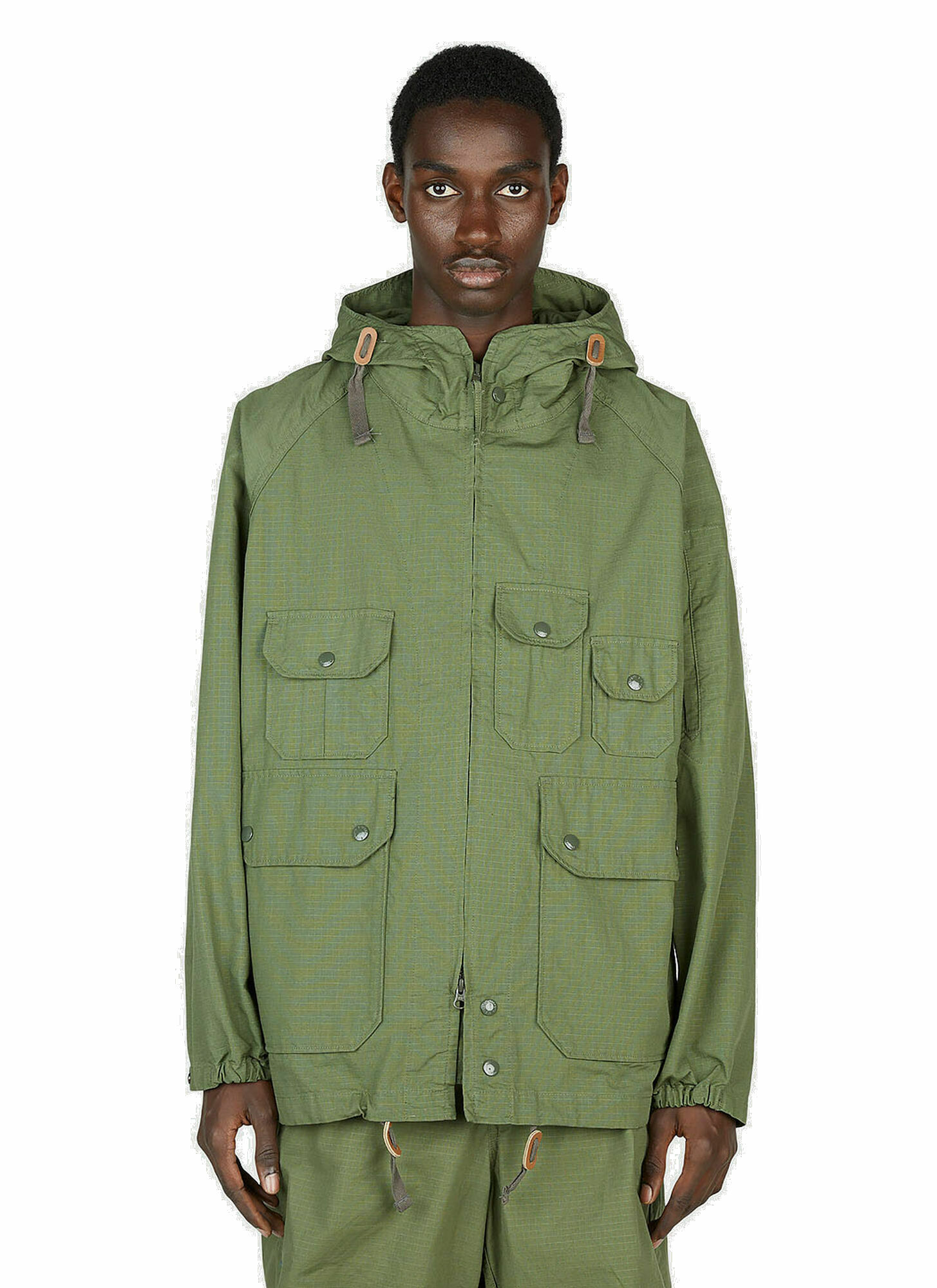 Engineered Garments - Atlantic Parka Jacket in Green Engineered Garments