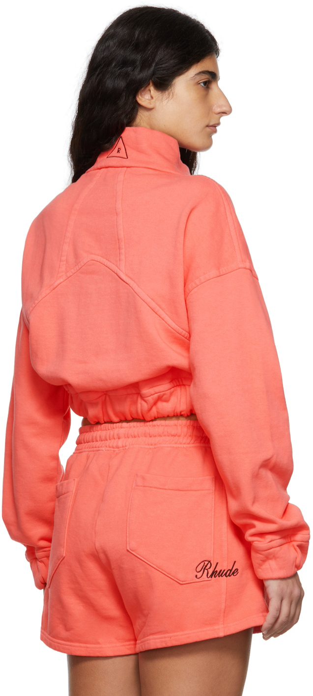 Rhude Pink QuarterZip Sweatshirt Rhude