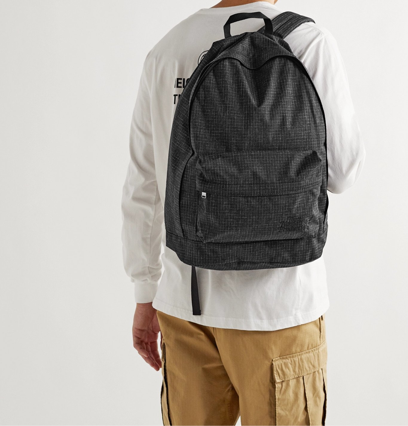 nonnative - Dweller Logo-Embroidered SPIDELON Ripstop Backpack - Black ...