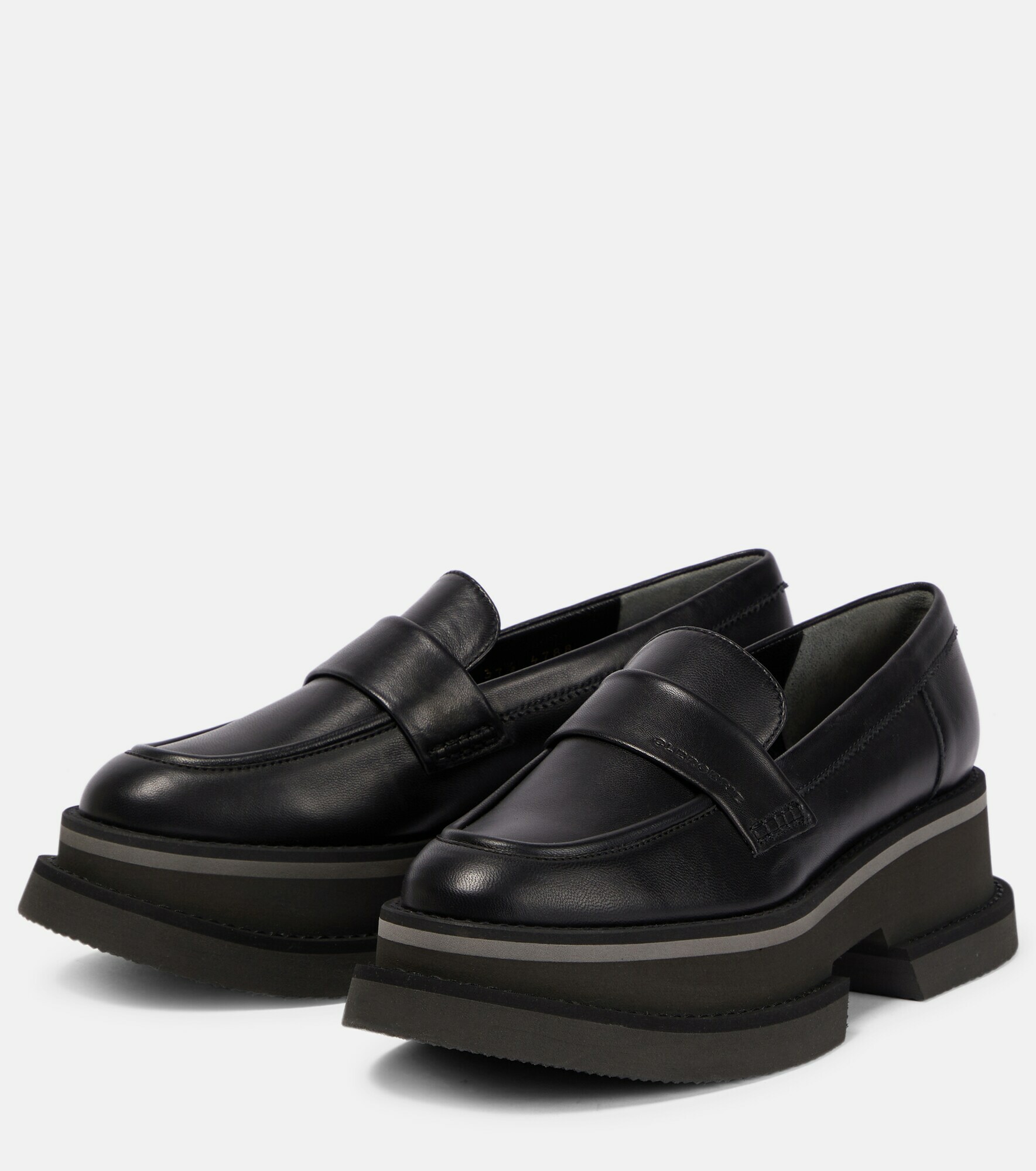 Clergerie - Banel leather platform loafers Clergerie