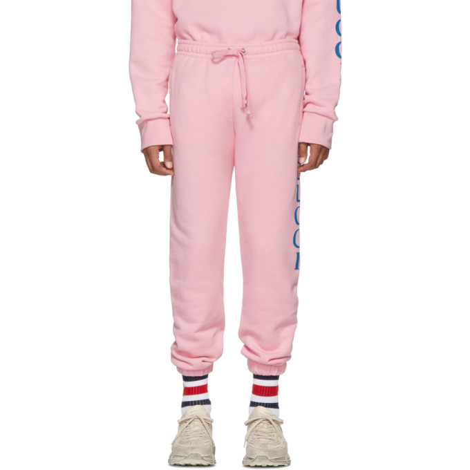 pink gucci sweatpants