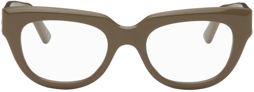 Photo: Balenciaga Taupe Square Glasses