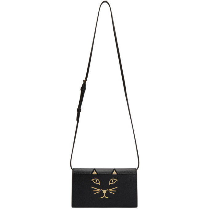 Charlotte Olympia Black Feline Shoulder Bag Charlotte Olympia