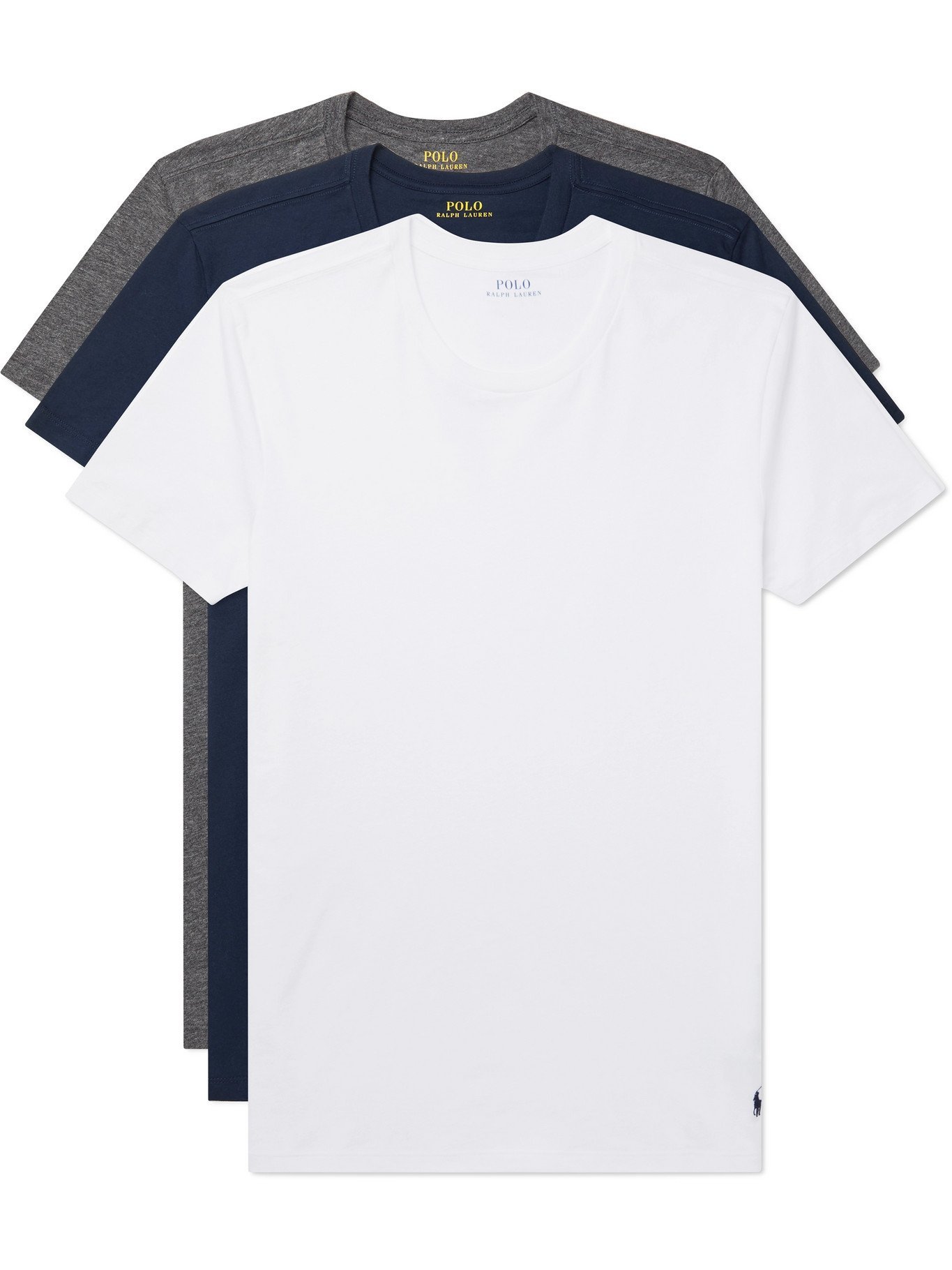 POLO RALPH LAUREN - Three-Pack Cotton-Jersey T-Shirts - Multi Polo Ralph  Lauren