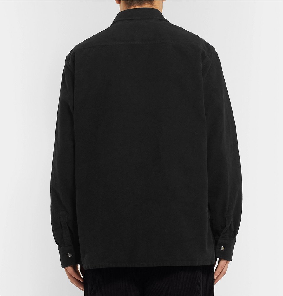 Our Legacy - Cotton-Moleskin Shirt - Men - Black Our Legacy