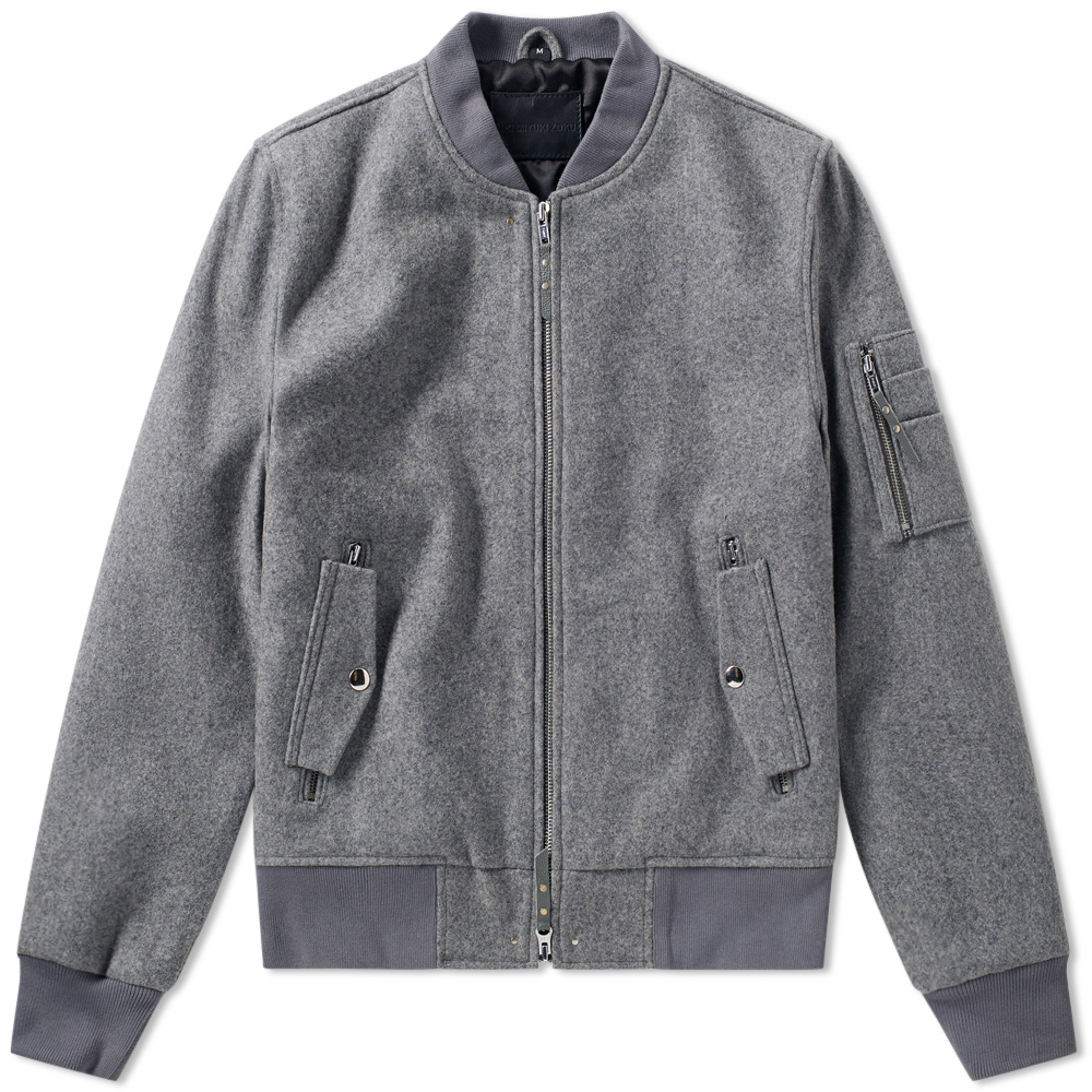 Mki Wool Ma 1 Bomber Jacket Mki Miyuki Zoku