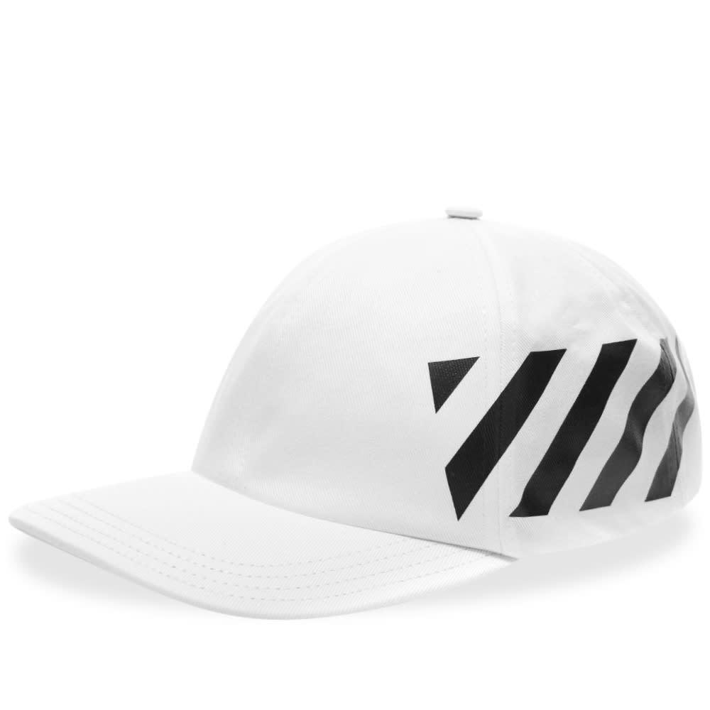 off white diagonal baseball cap