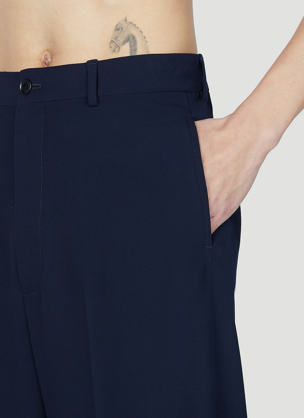 Balenciaga - Tailored Pants in Navy Balenciaga