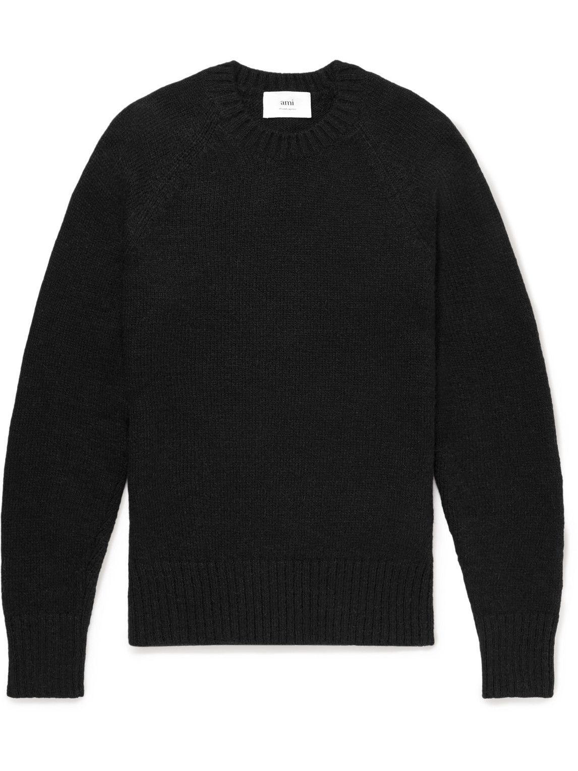 AMI PARIS - Knitted Sweater - Black