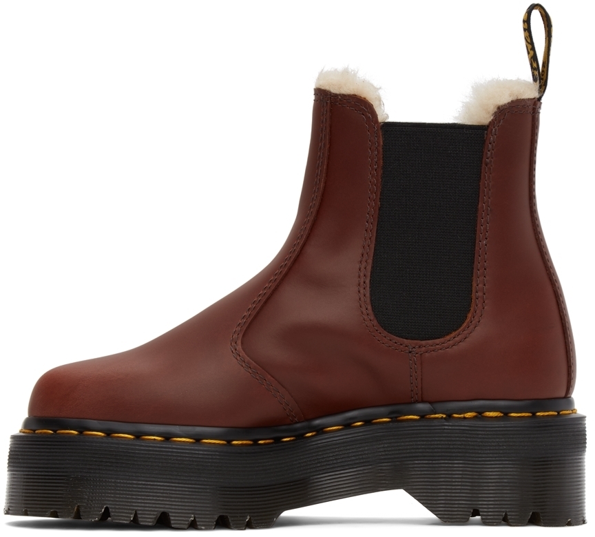 brown platform dr martens