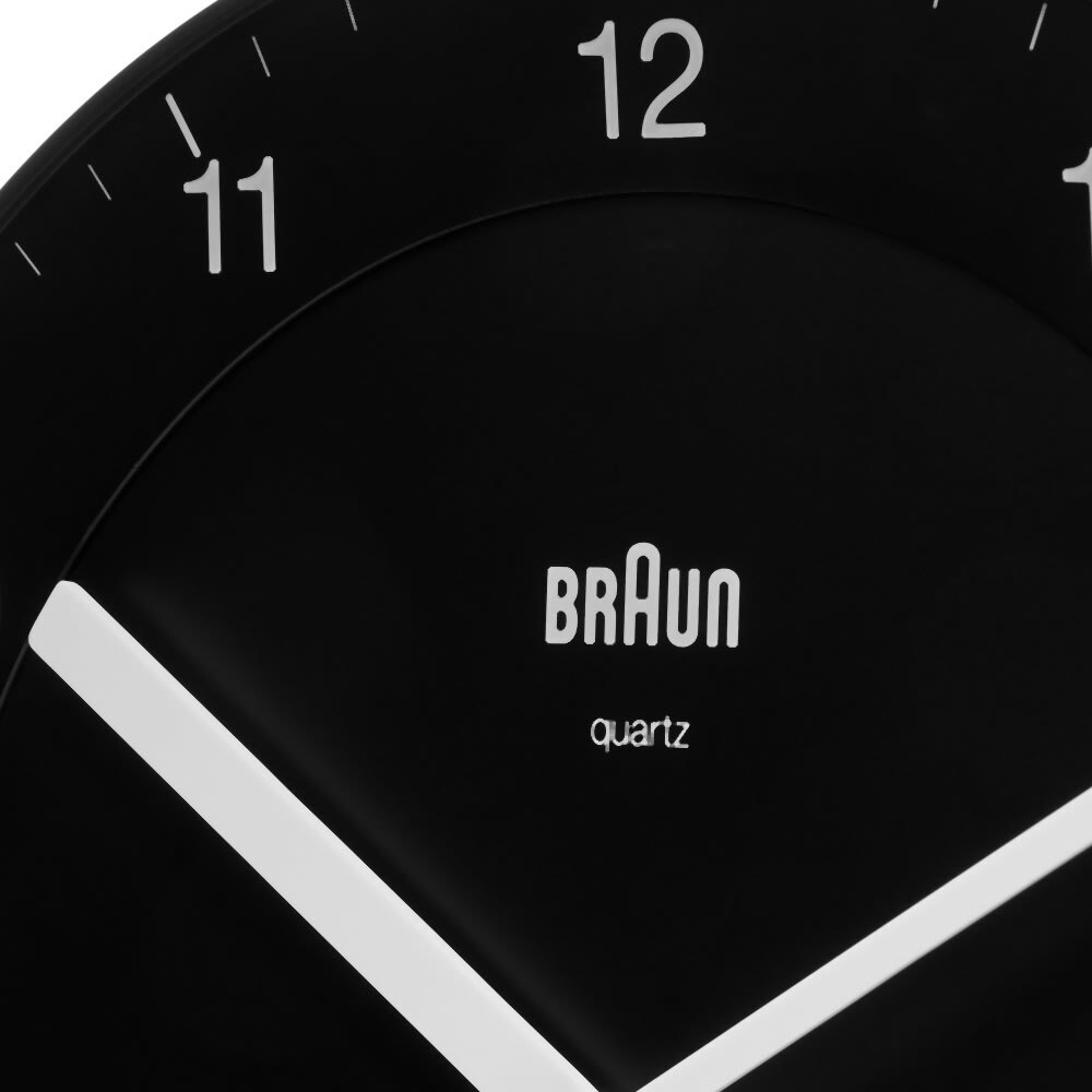 Braun BC06 Wall Clock in Black Braun