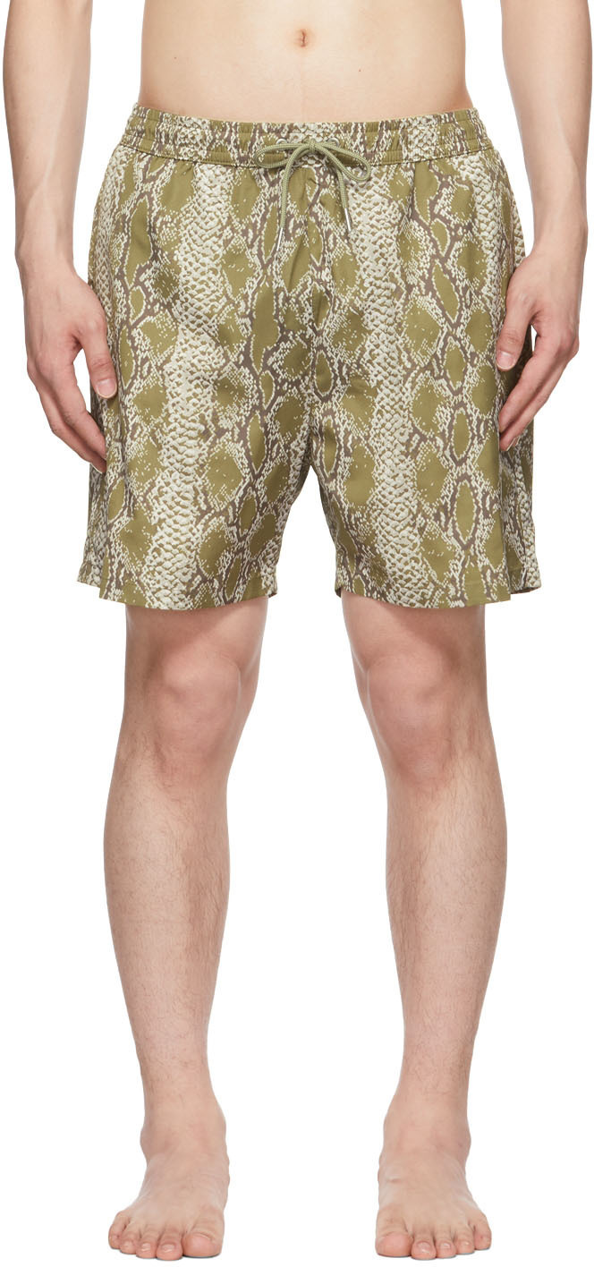 YMC Green Nemo Swim Shorts YMC