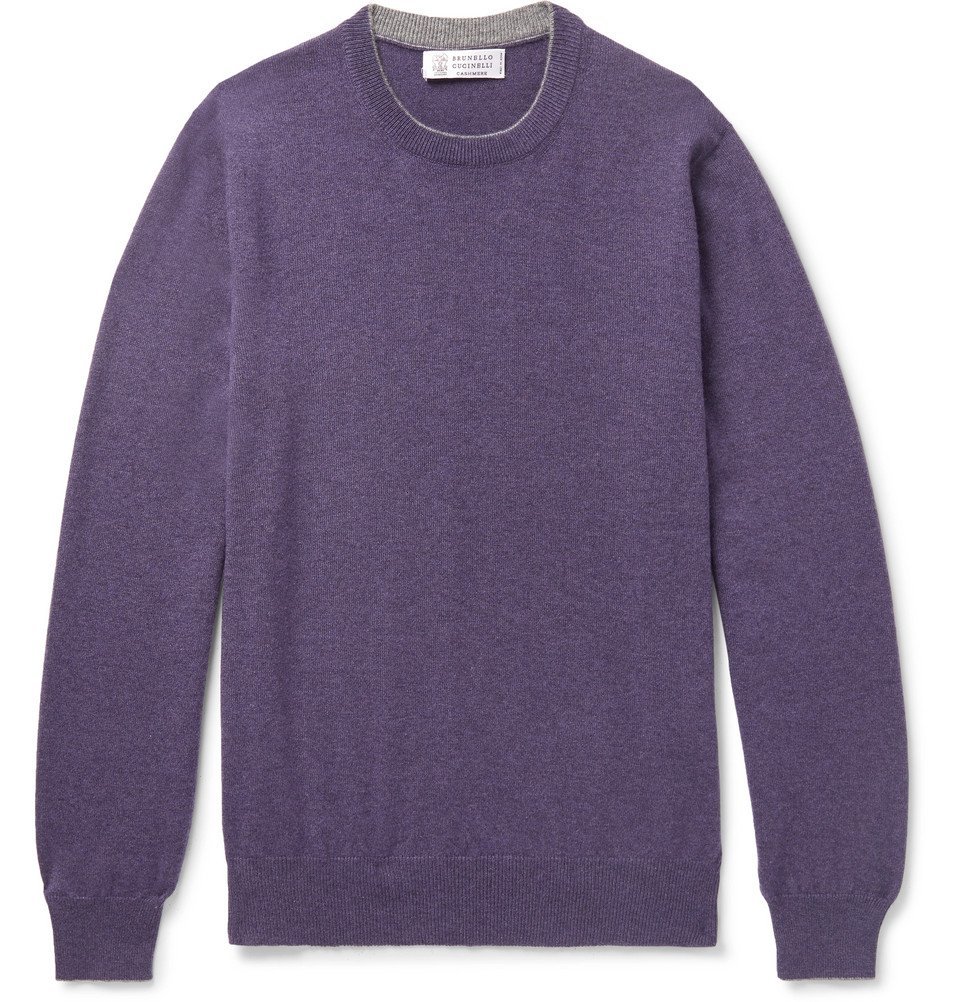 mens purple cashmere sweater
