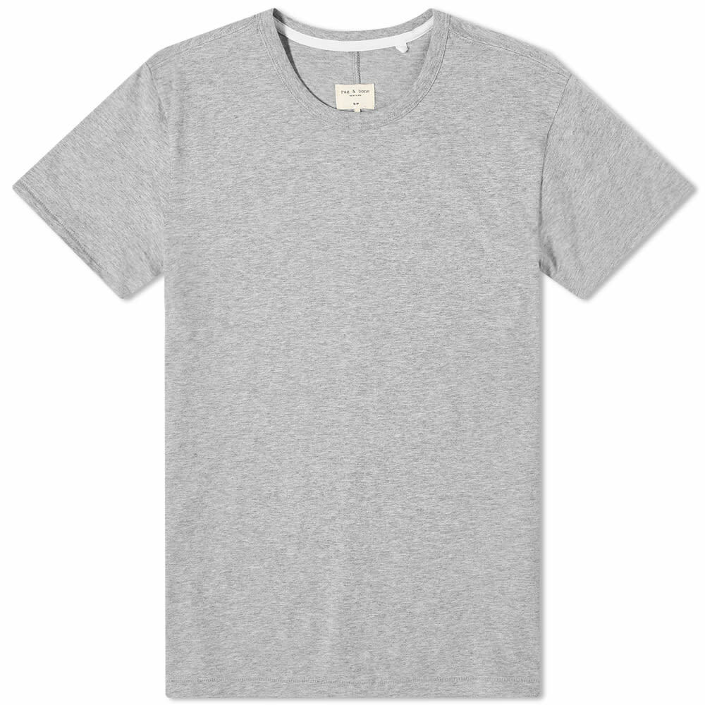 Rag & Bone Men's Classic Base T-Shirt in Heather Grey Rag and Bone