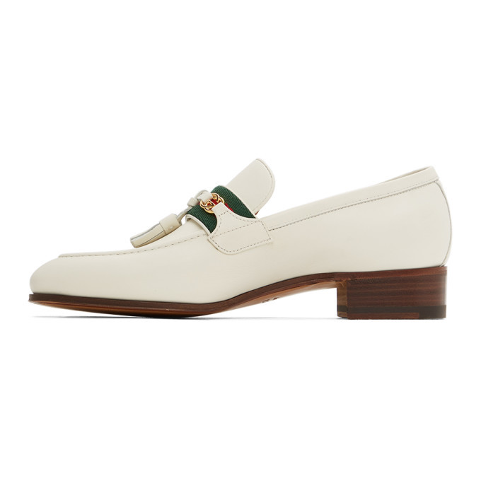 White Interlocking G Loafers Gucci