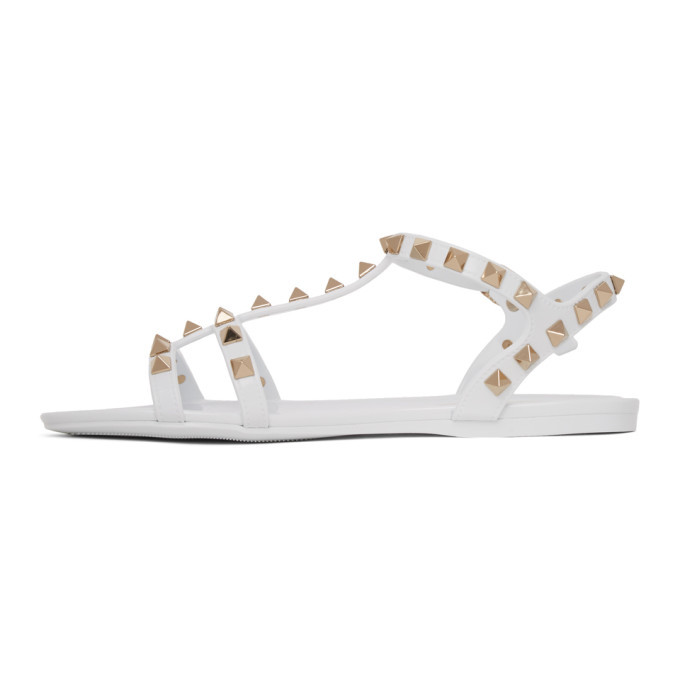 valentino white jelly sandals