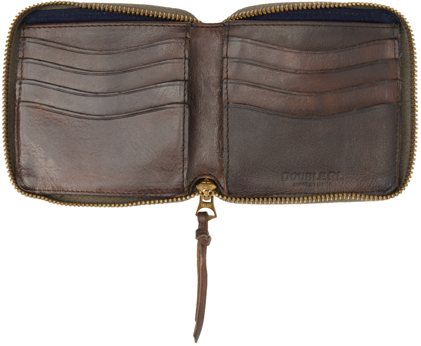 RRL Brown Zip Wallet RRL