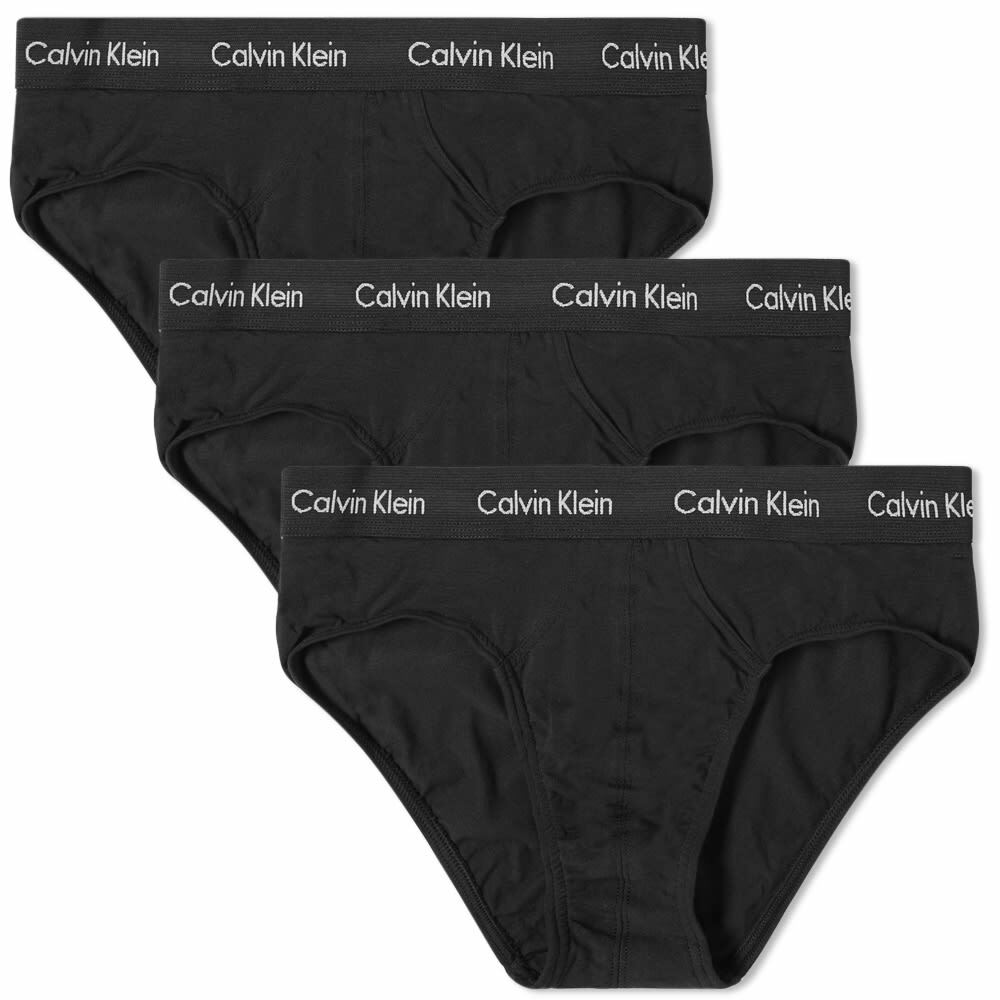 Calvin Klein Men's Hip Brief - 3 Pack in Black Calvin Klein