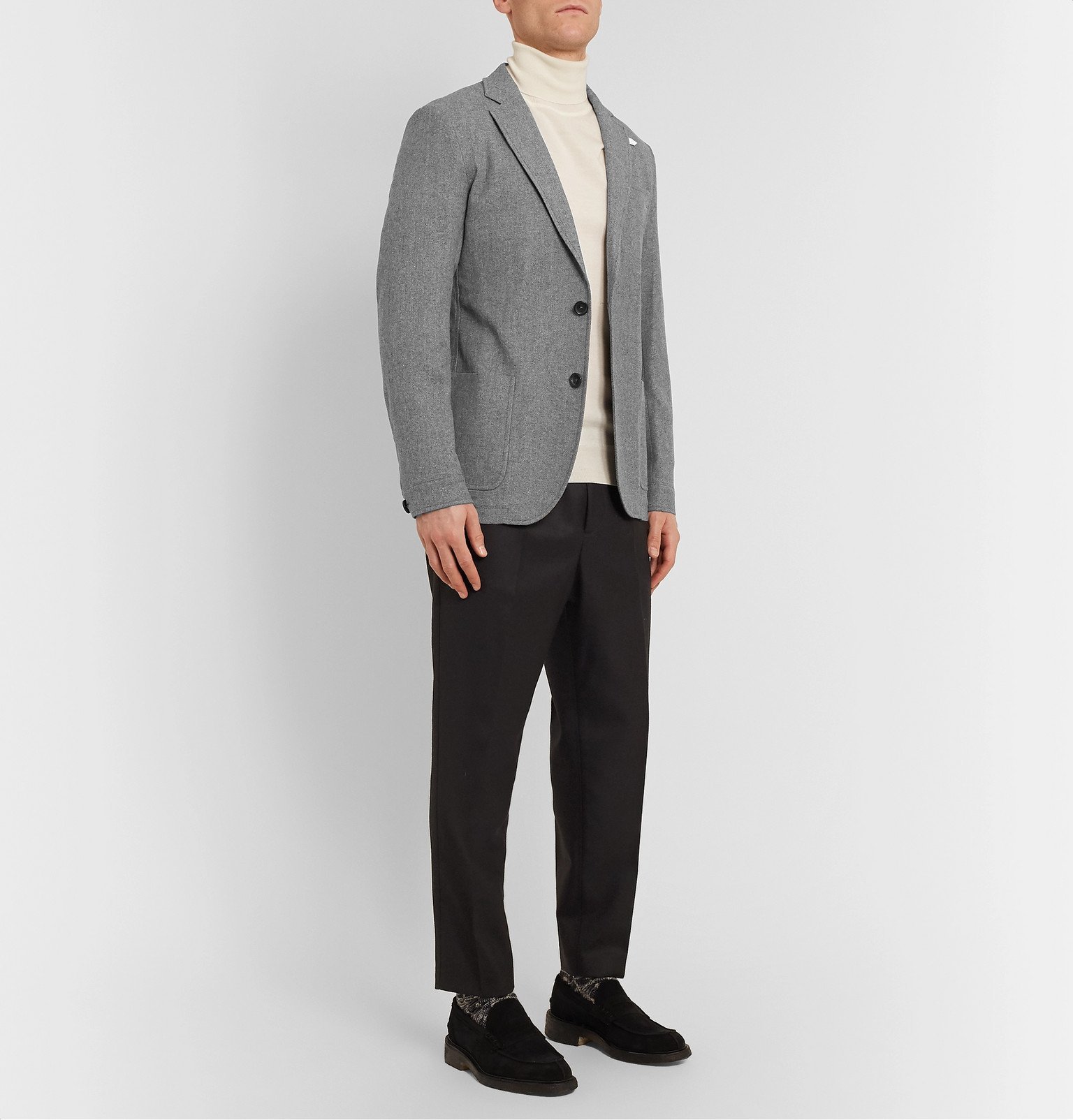 Oliver Spencer - Grey Theobald Unstructured Cotton and Wool-Blend Blazer - Gray
