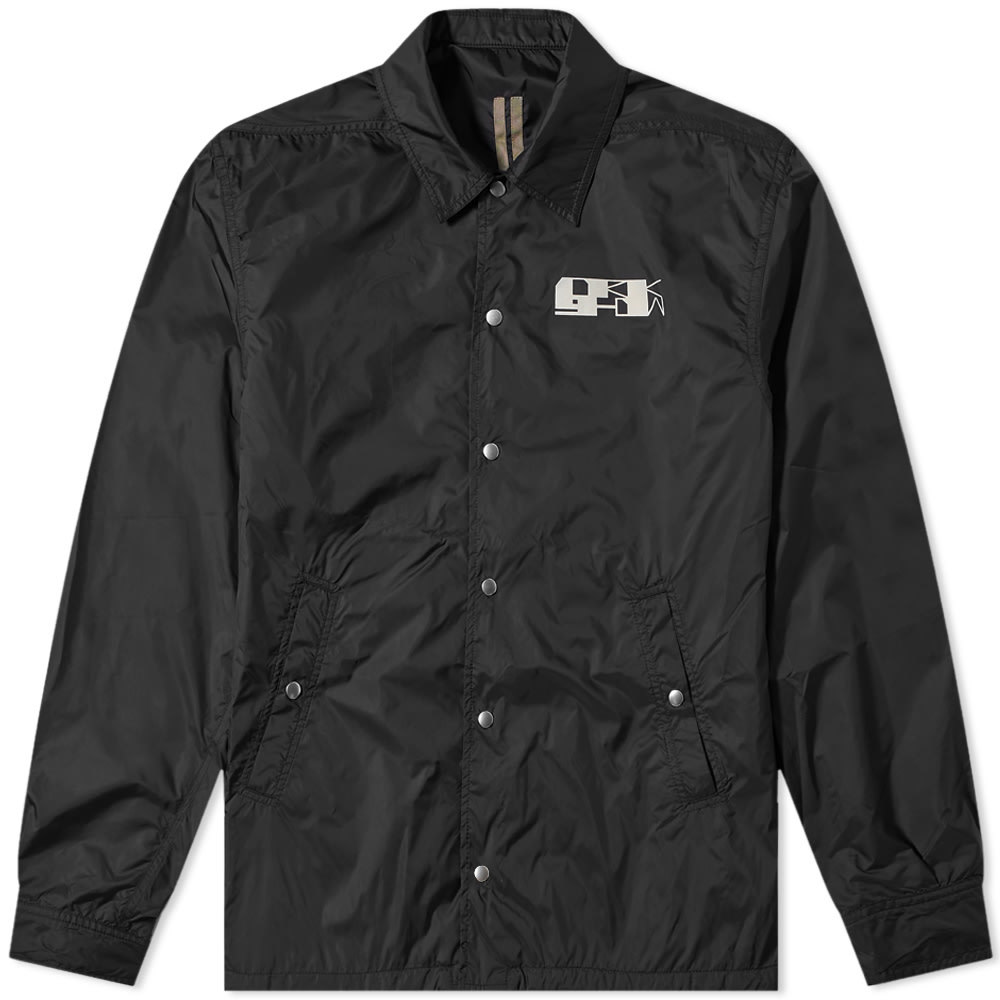 Rick Owens DRKSHDW Recycled Nylon Logo Snapfront Jacket