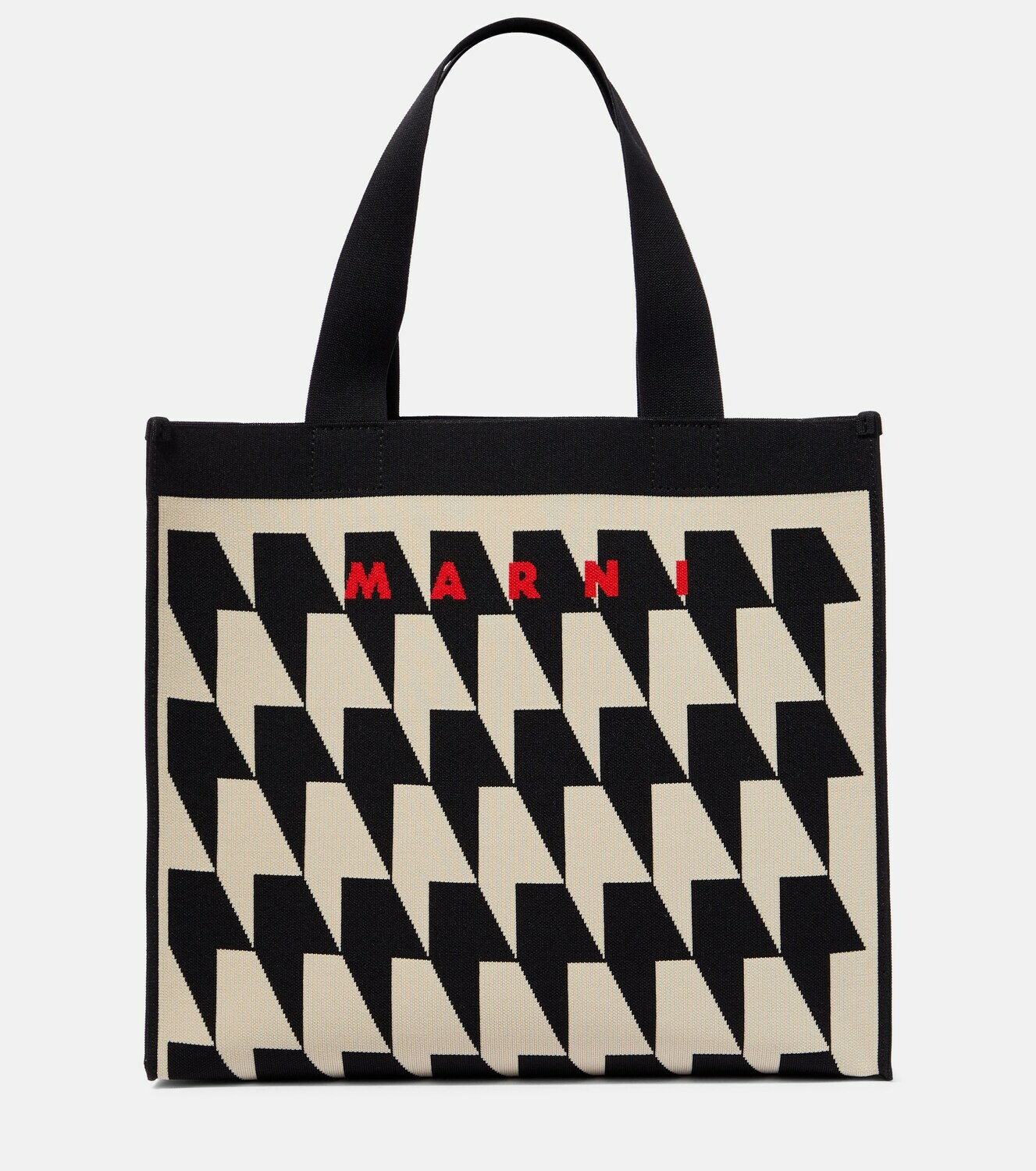 Marni - Logo Medium jacquard canvas tote bag Marni