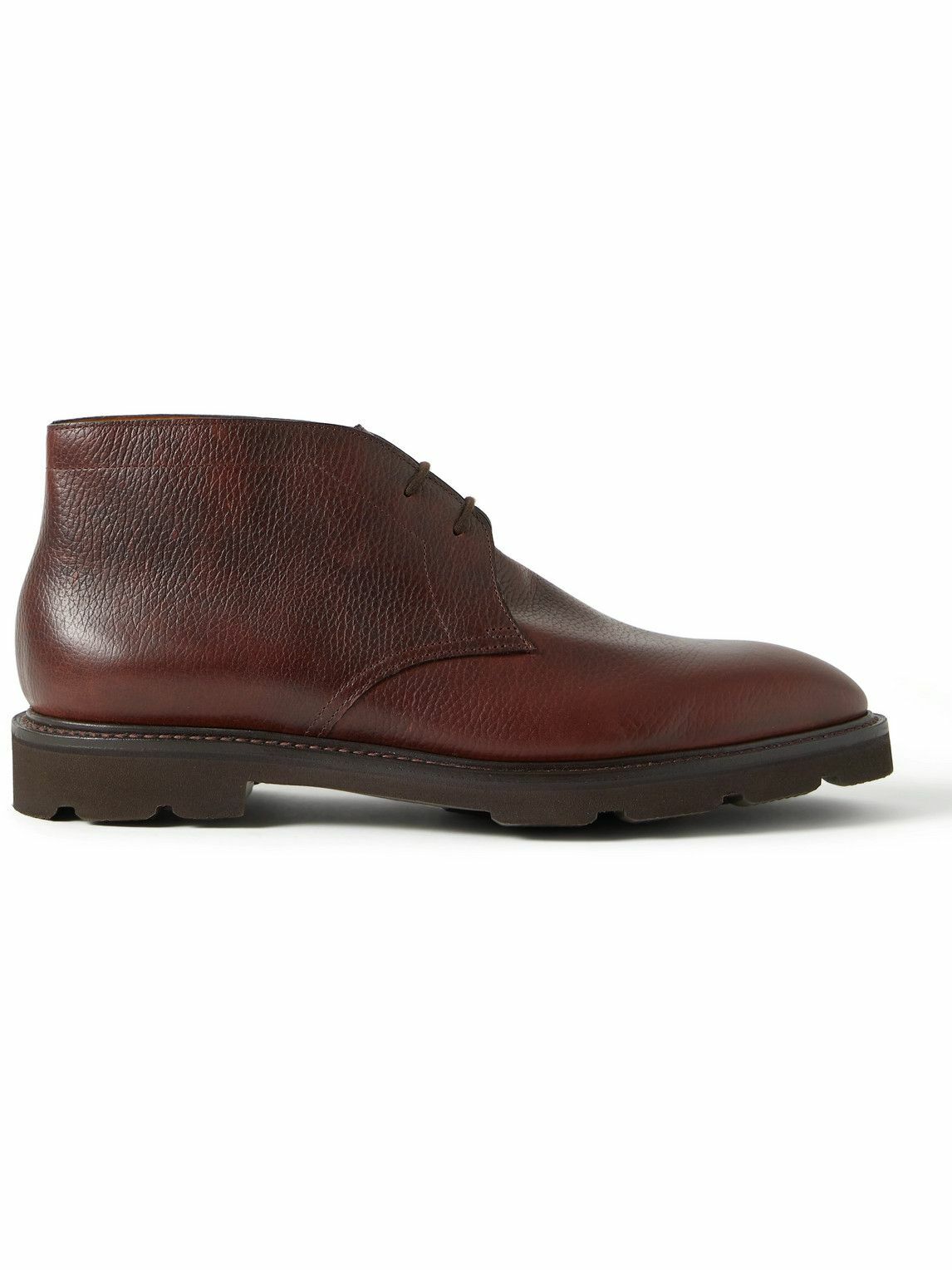 John Lobb - Full-Grain Leather Desert Boots - Brown John Lobb