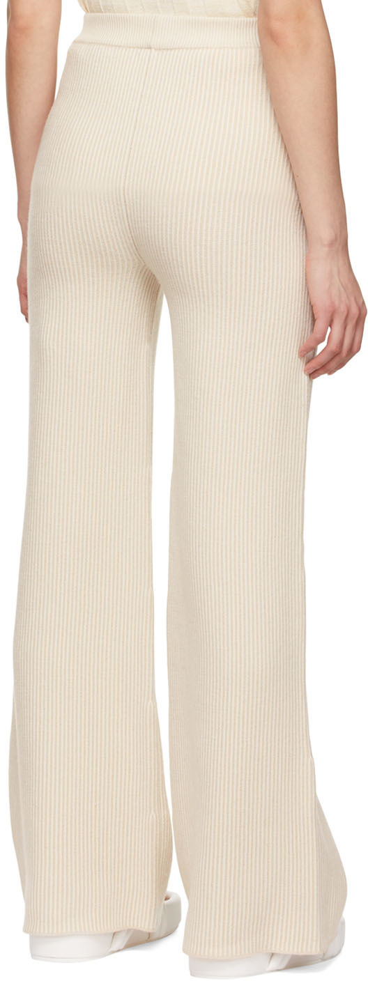 Joseph Beige Merino Wool Lounge Pants Joseph