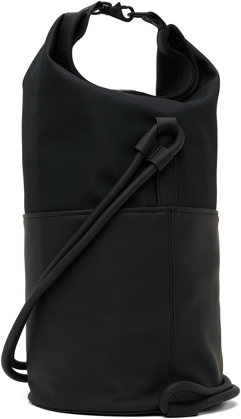 RAINS Black Mini Bucket Sling Bag Rains