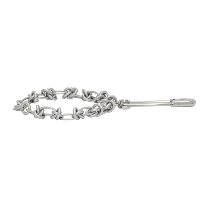 Raf Simons Silver Knot Safety Pin Bracelet Raf Simons