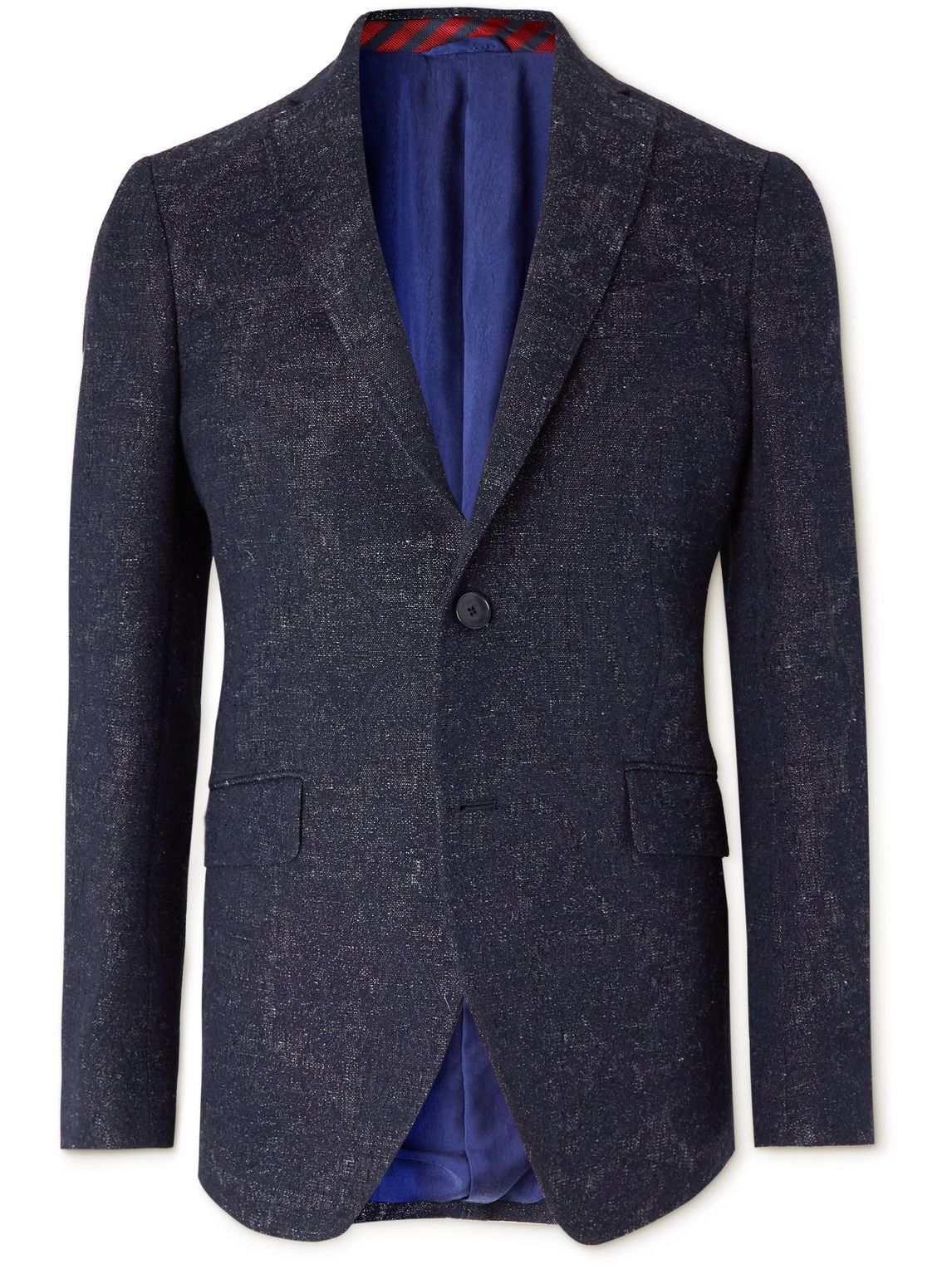 Photo: Etro - Cotton, Wool and Linen-Blend Jacquard Blazer - Blue