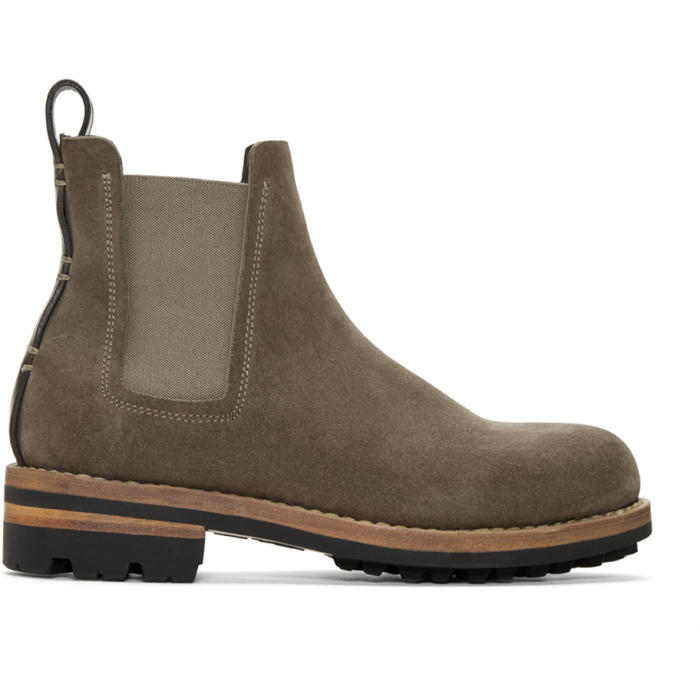 Feit Green Suede Chelsea Boots Feit