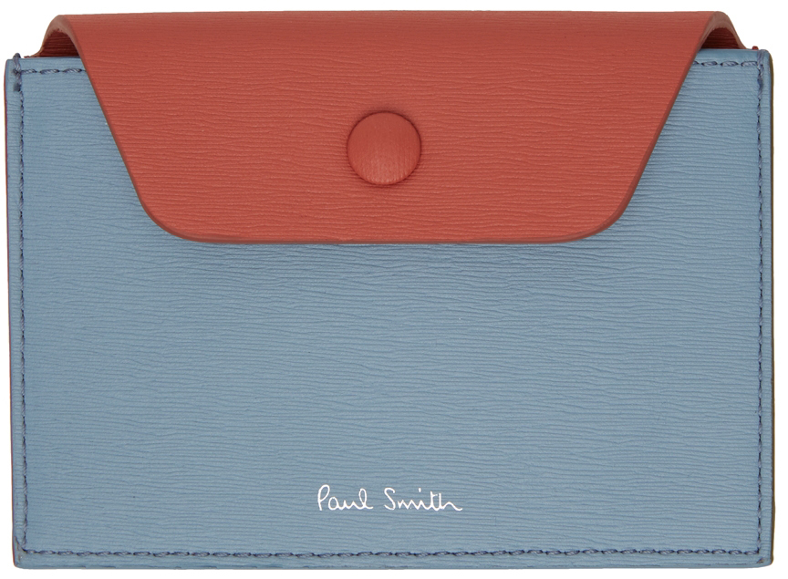 Dictatuur drie werknemer Paul Smith Blue & Red Concertina Wallet Paul Smith