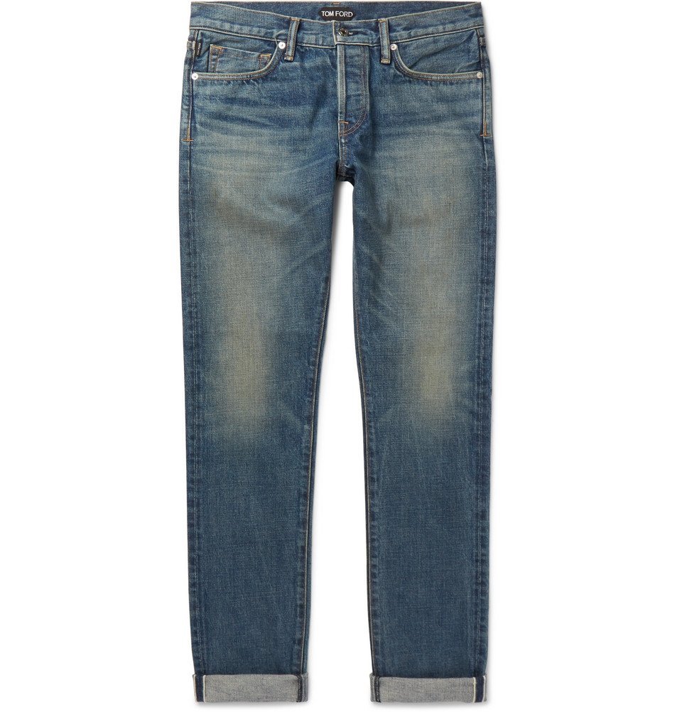 Tom Ford Denim Japanese Selvedge Jeans in Blue for Men Save 11% Mens Jeans Tom Ford Jeans 