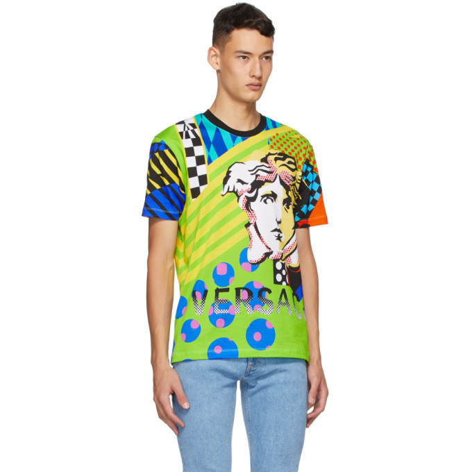 versace multicolor t shirt