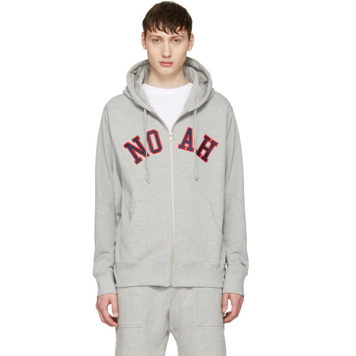 noah zip front hoodie