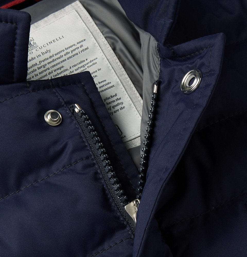 brunello cucinelli quilted jacket