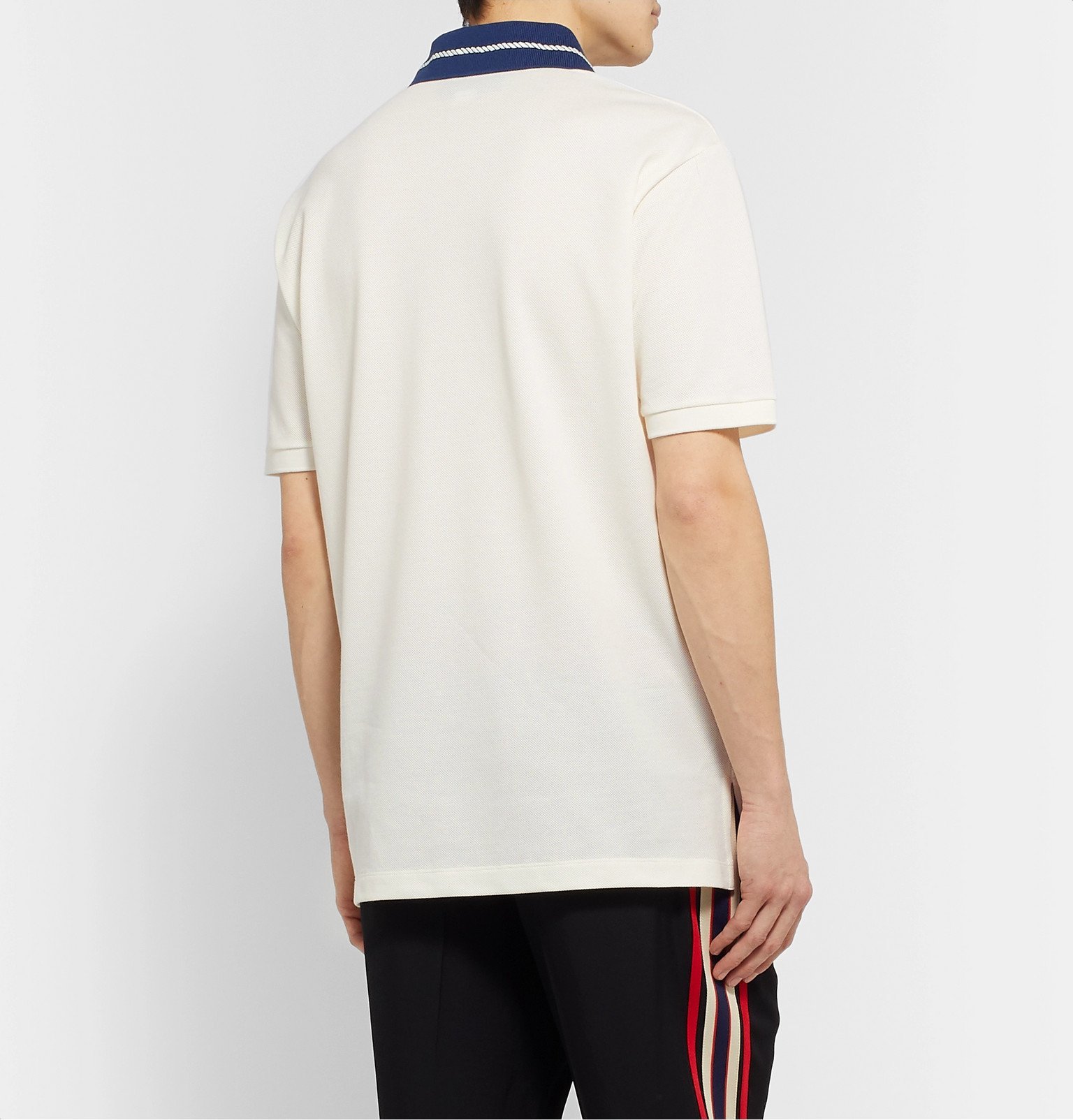 gucci stretch cotton polo