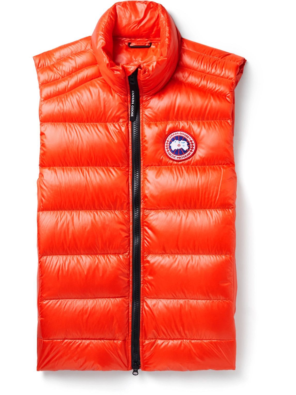 Photo: Canada Goose - Crofton Slim-Fit Quilted Recycled Nylon-Ripstop Down Gilet - Orange