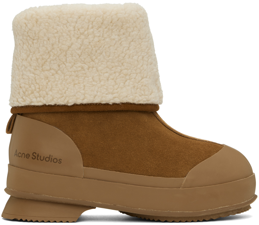 Acne Studios Brown Reversible Boots Acne Studios
