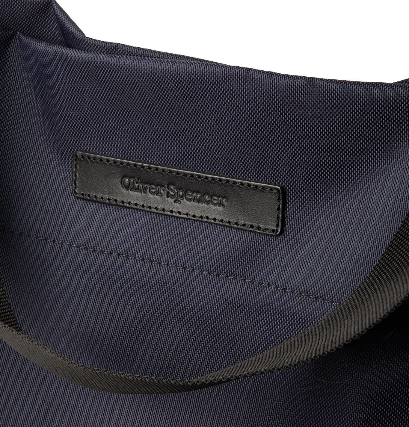 OLIVER SPENCER - Leather-Trimmed Nylon Tote Bag - Blue