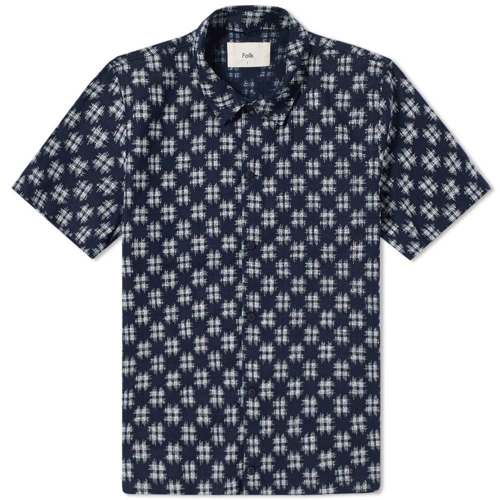 Folk Gabe Shirt Blue Folk