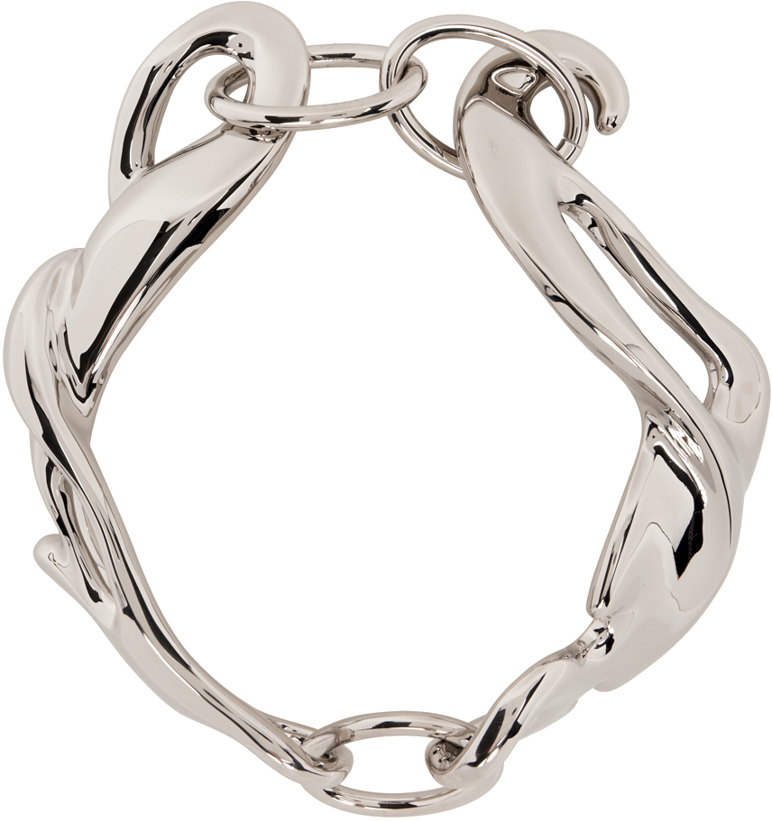 Y/Project Silver Sculpted Necklace Y/Project