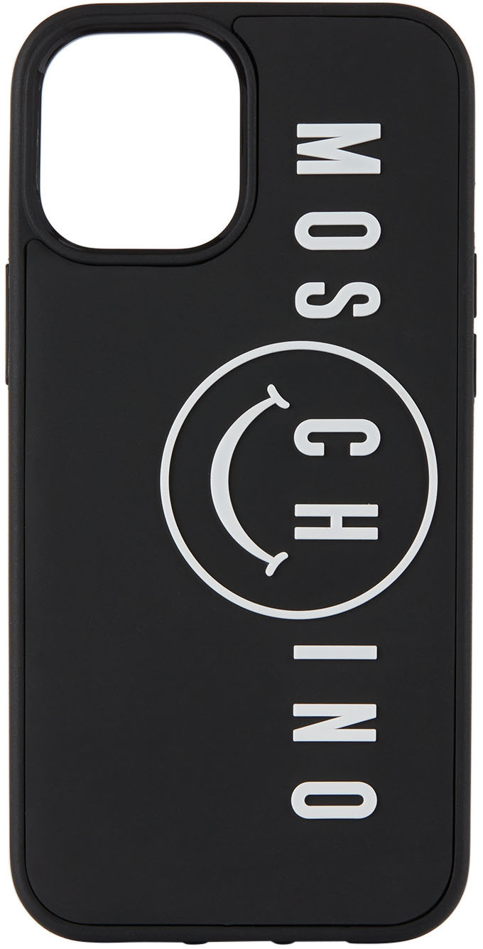 Moschino Black Logo Iphone 12 Pro Max Case Moschino