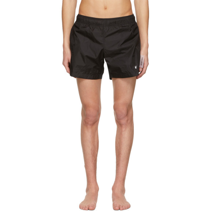 off white logo swim shorts