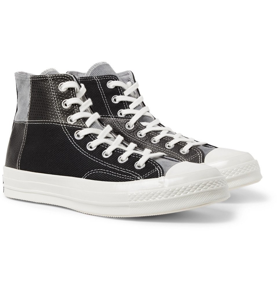 Converse 1970s Chuck Taylor All Star Patchwork Leather, Corduroy Twill High-Top Sneakers - Converse