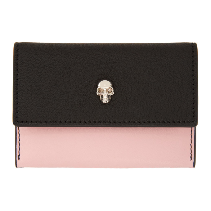black skull envelope card holder
