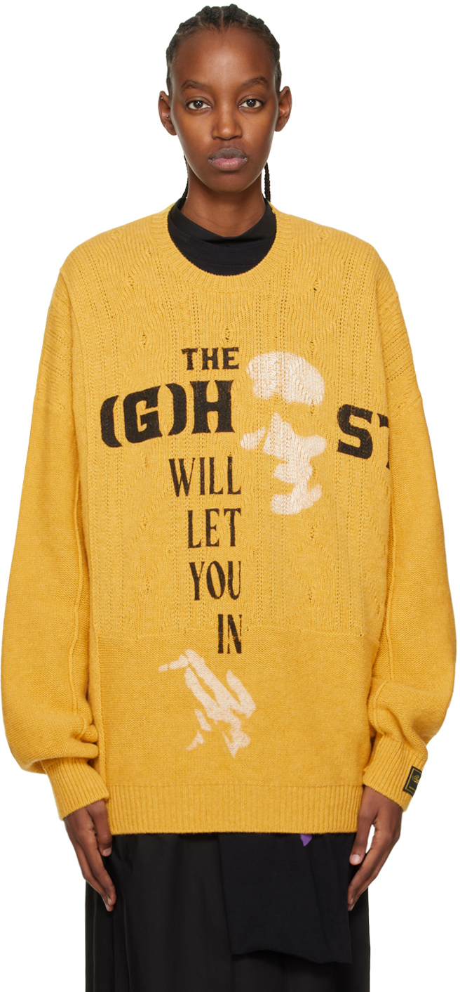raf simons yellow sweater
