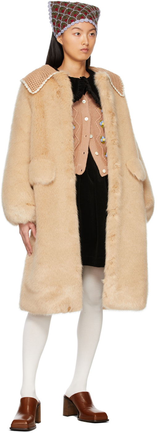 Shrimps Pink Faux-Fur Lorca Coat Shrimps