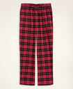 Brooks Brothers Men's Cotton Flannel Tartan Lounge Pants | Red