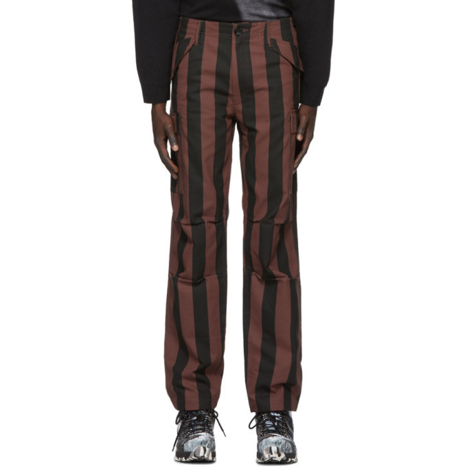 black and red cargo pants